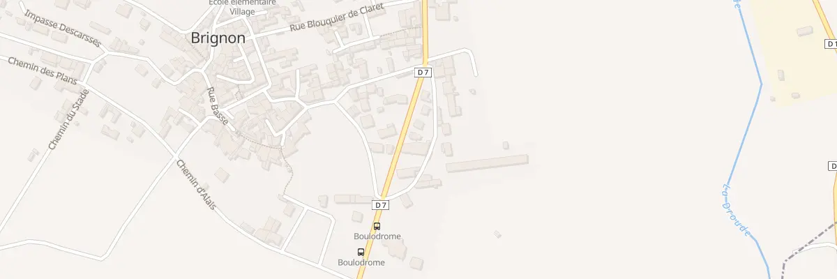 Plan du 3 Rue des Bambous à Brignon