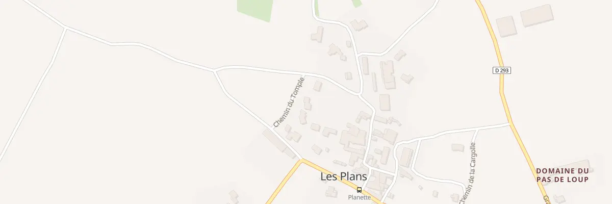 Plan de Tomple aux Plans