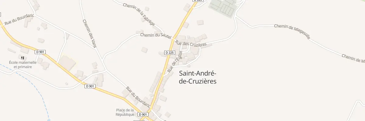 Plan du 25 Rue du Castellas à Saint-André-de-Cruzières