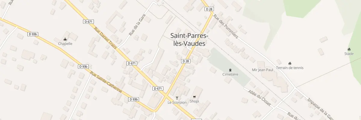Plan du 18 Rue Georges Furier à Saint-Parres-lès-Vaudes