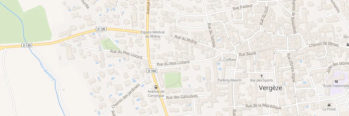Plan du 130 Rue du Mas Liotard à Vergèze