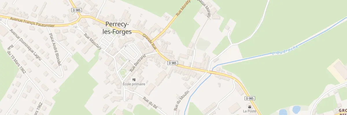 Plan du 18 Gr Grande Rue à Perrecy-les-Forges