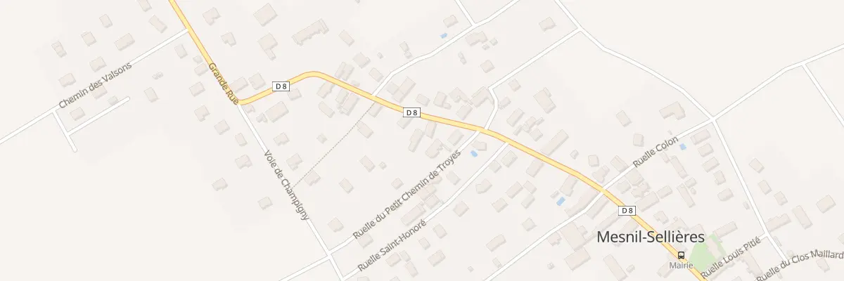 Plan du 18 Gr Grande Rue à Mesnil-Sellières