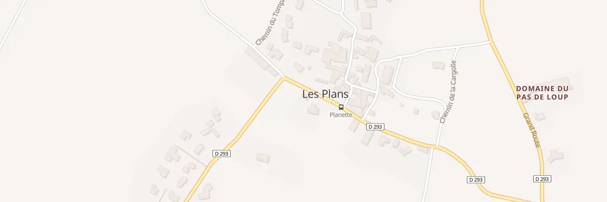 Plan du 1686 Gr Grand Route aux Plans