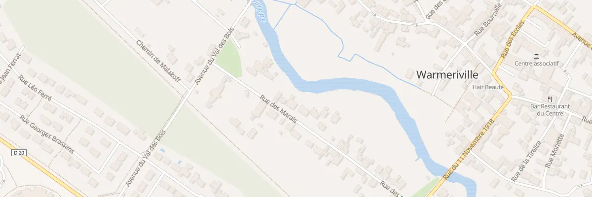 Plan du 26T Rue des Marais à Warmeriville