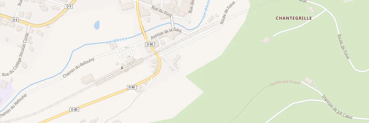 Plan du 1 Mte de la Carcelle à Régny