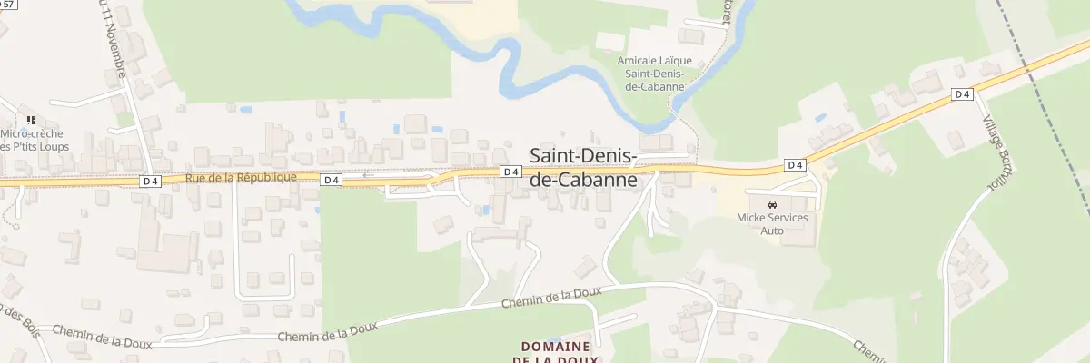 Plan du 592 Rue de la Republique à Saint-Denis-de-Cabanne