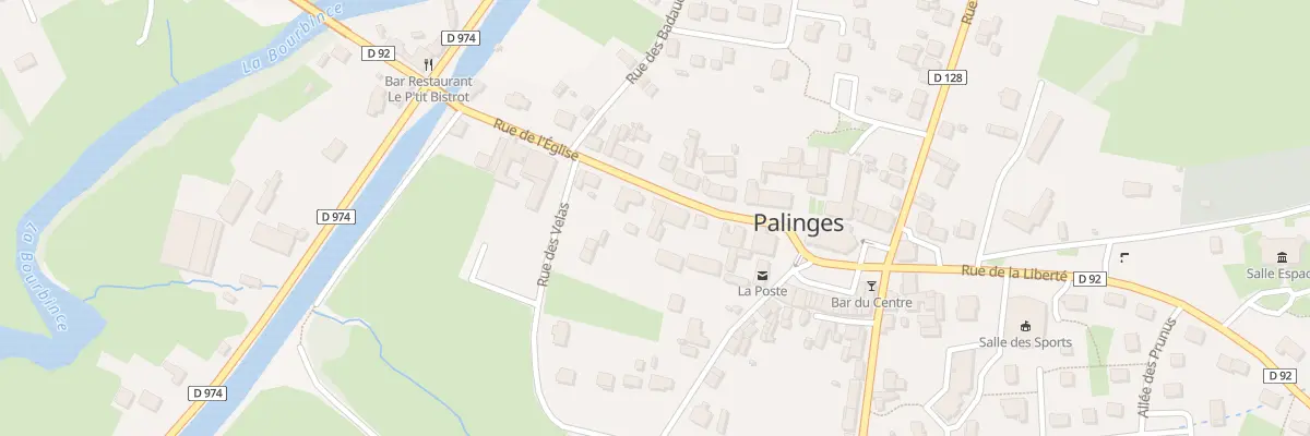 Plan du 9 Rue de l’Église à Palinges