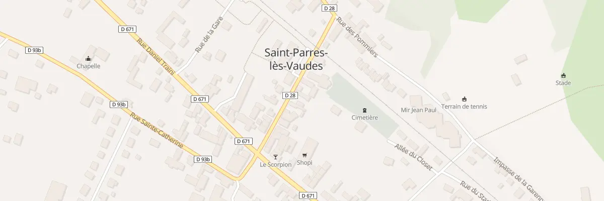 Plan du 13 Rue Georges Furier à Saint-Parres-lès-Vaudes