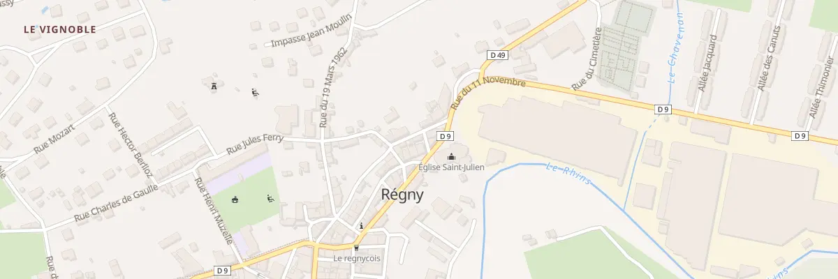Plan du 3 Rue de l’Eglise à Régny