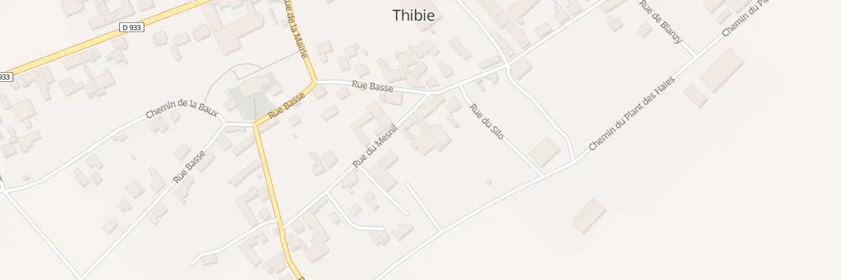 Plan du 25 Rue du Mesnil à Thibie