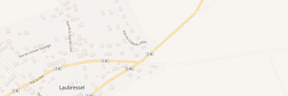 Plan du 1 Rue du Château d’Eau à Laubressel