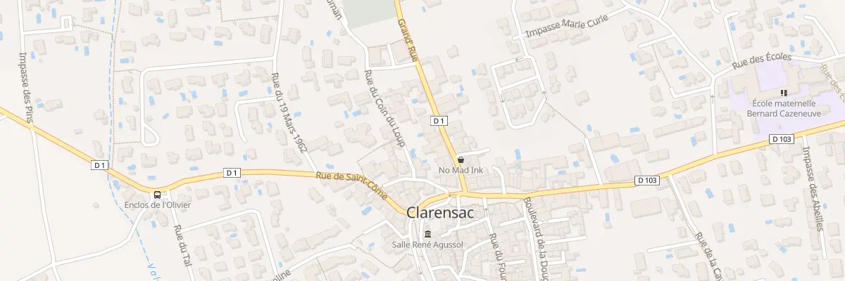 Plan du 13 Gr Grand’Rue à Clarensac