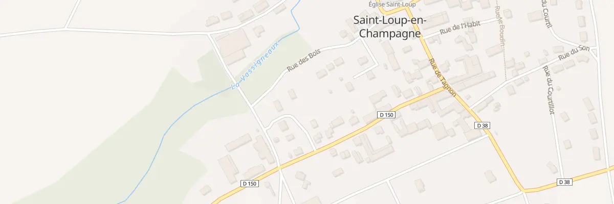 Plan du 2 Rue de la Cour du Seigneur à Saint-Loup-en-Champagne