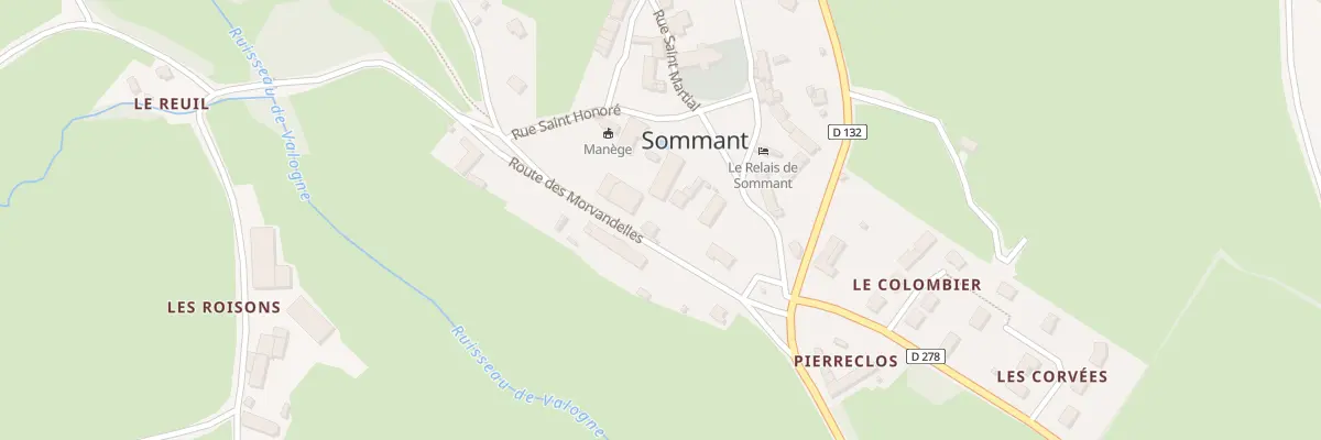 Plan du 8 Rte des Morvandelles à Sommant