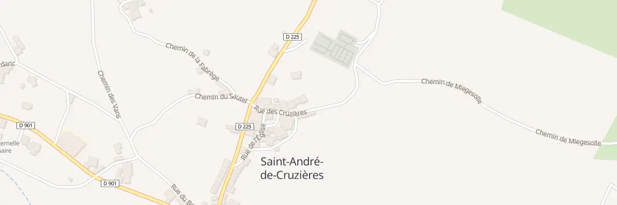 Plan du 95 Rue des Cruzières à Saint-André-de-Cruzières