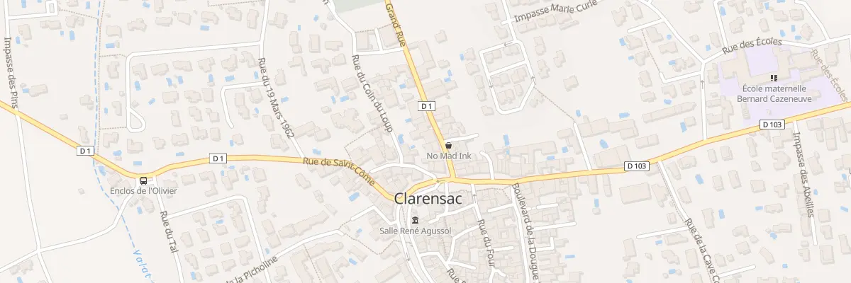 Plan du 9 Gr Grand’Rue à Clarensac