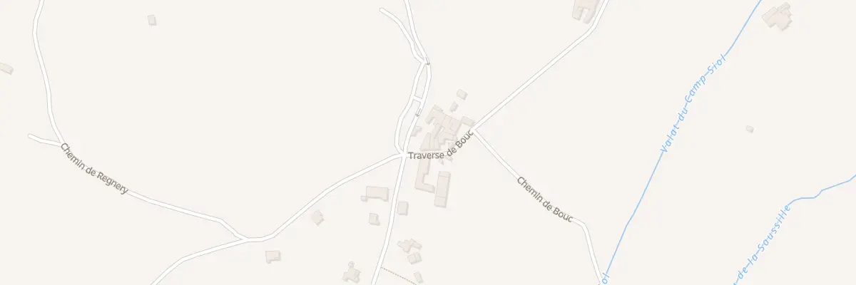 Plan du 422 Rte La Traverse de Bouc à Potelières