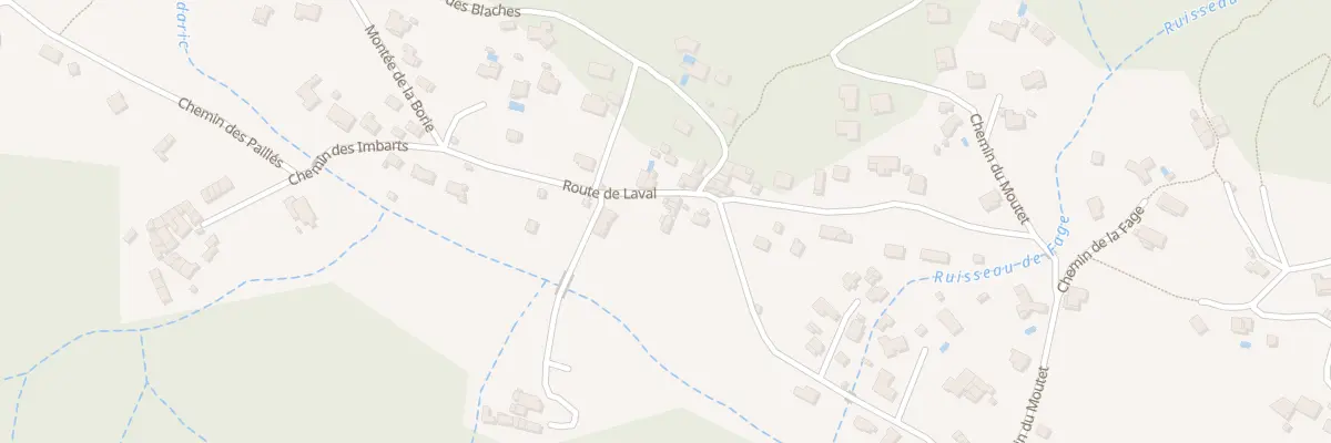 Plan du 725 Rte de Laval à Thueyts