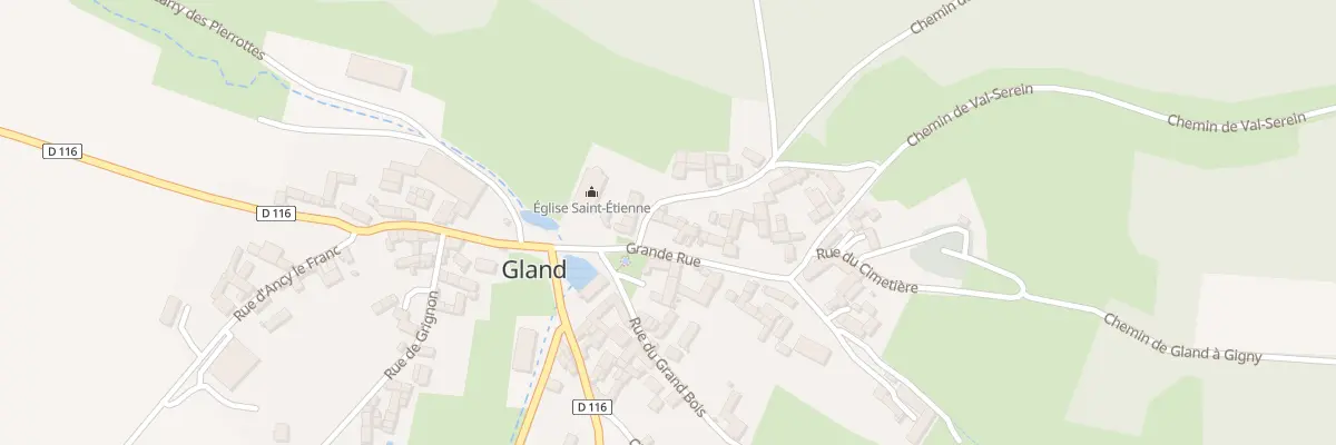 Plan du 11 Gr Grande Rue à Gland