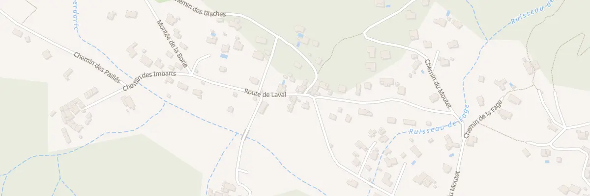 Plan du 705 Rte de Laval à Thueyts