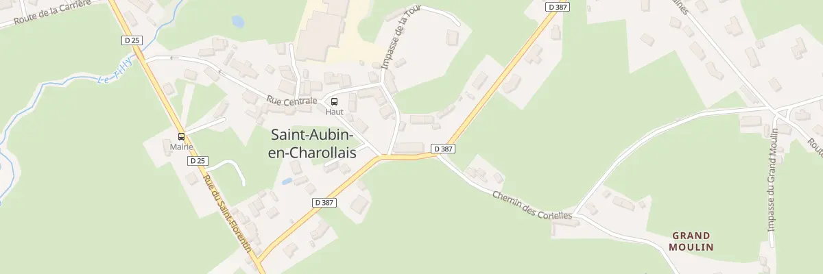 Plan du 14 Rue Centrale à Saint-Aubin-en-Charollais