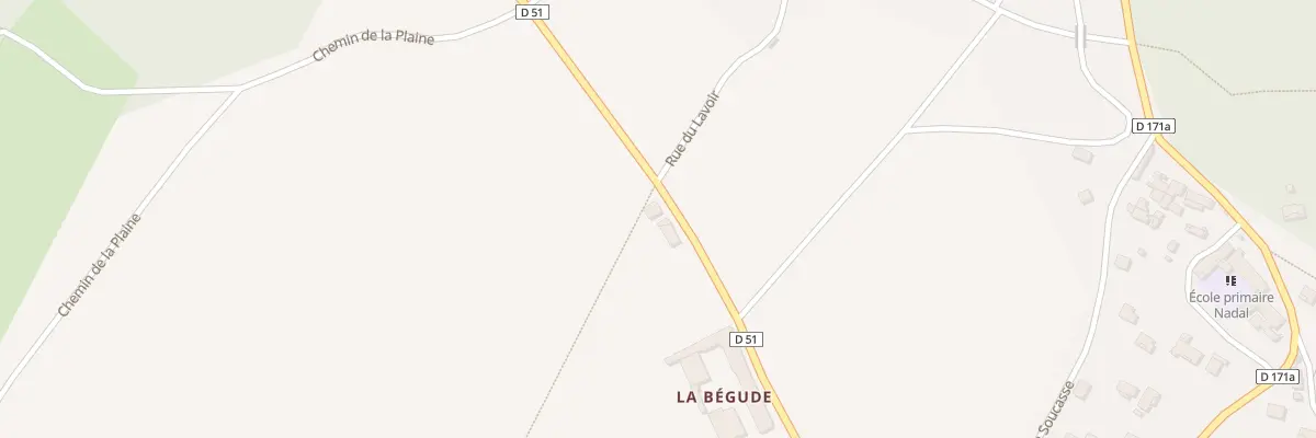 Plan du 800 Rte de Barjac à Saint-Victor-de-Malcap