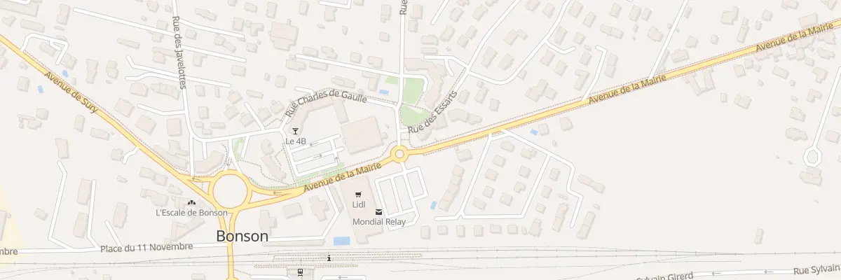 Plan du 1 Av de la Mairie à Bonson