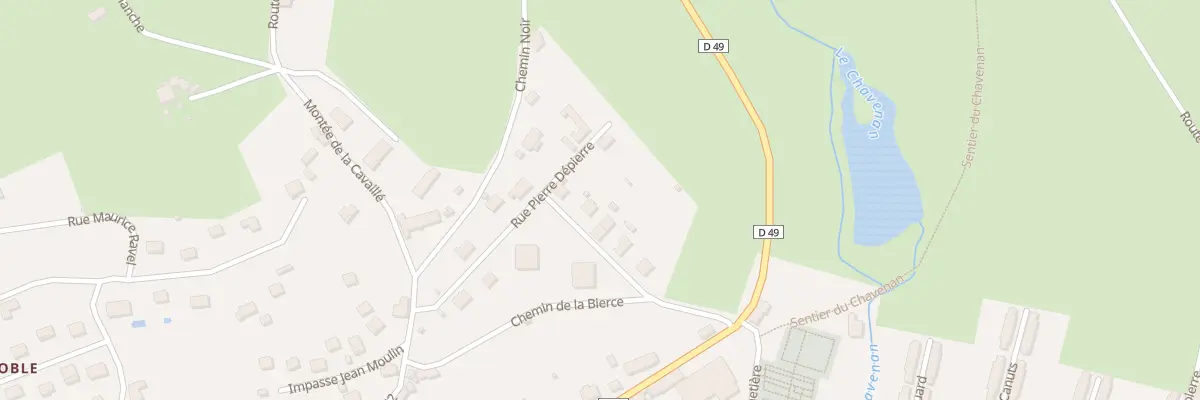 Plan du 8 Rue Beau Site à Régny