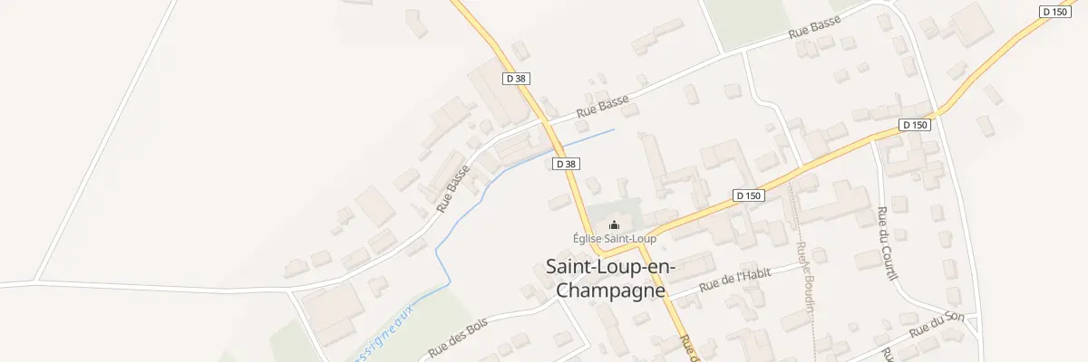 Plan du 1 Rue des Huguenots à Saint-Loup-en-Champagne