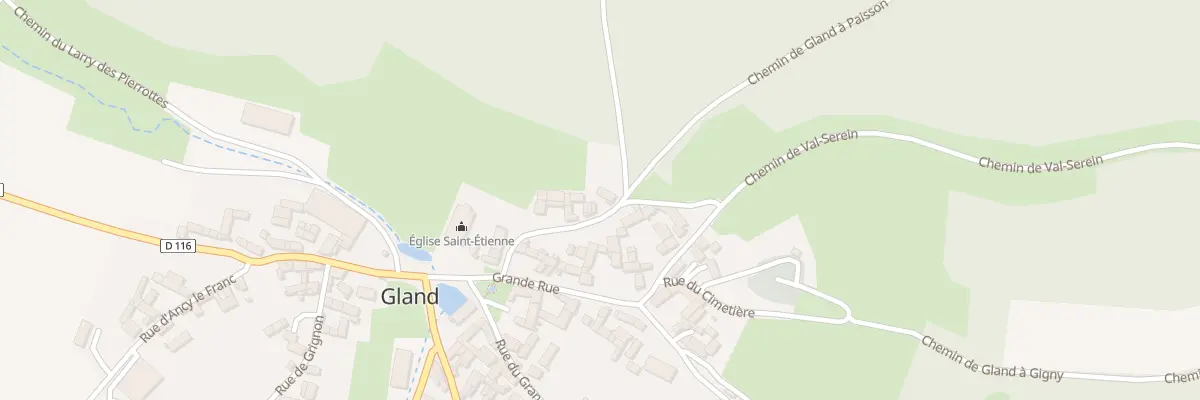 Plan du 11 Rue Entre les Deux Granges à Gland