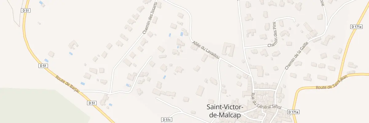 Plan du 8 Rue de la Merline à Saint-Victor-de-Malcap