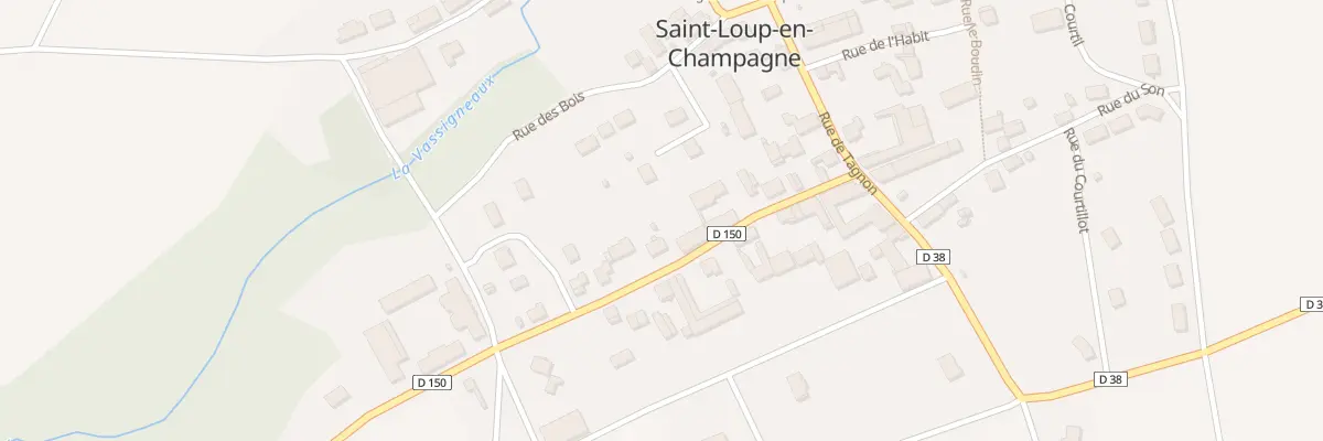 Plan du 14 Rue Haute à Saint-Loup-en-Champagne