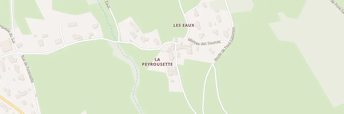 Plan du 209 Che de La Peyrousette à La Chapelle-d’Aurec