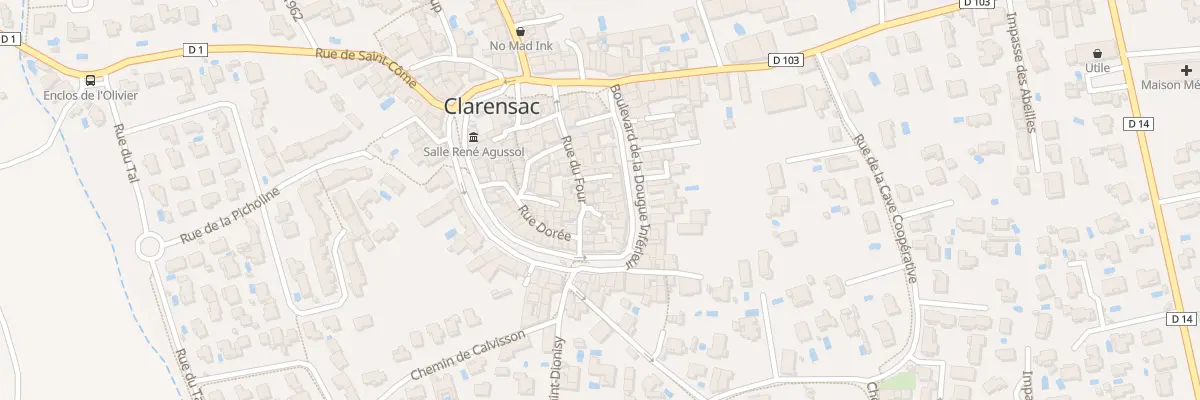 Plan du 2 Imp Gazagne à Clarensac