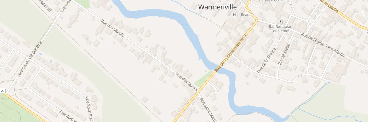Plan du 8 Rue des Marais à Warmeriville