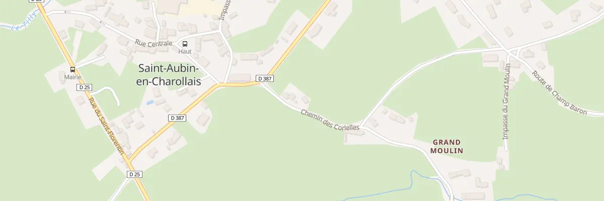 Plan du 65 Che des Corielles à Saint-Aubin-en-Charollais