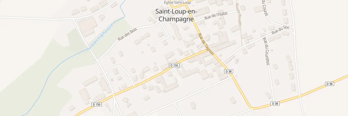 Plan du 12 Rue Haute à Saint-Loup-en-Champagne