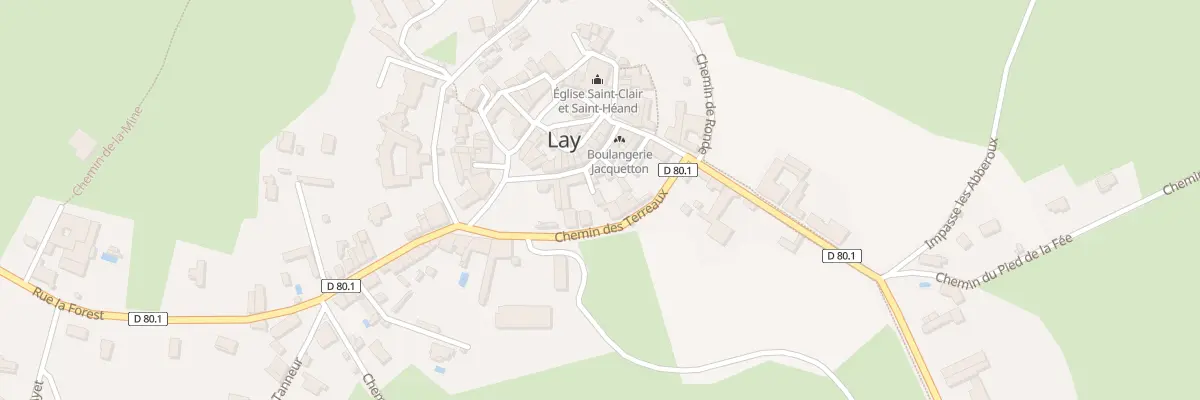 Plan du 3 Imp des Aymon à Lay
