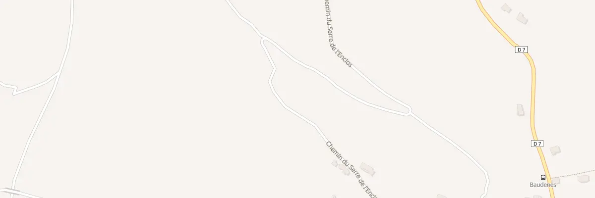 Plan du 7 Che du Serre de l’Enclos à Saint-Just-et-Vacquières
