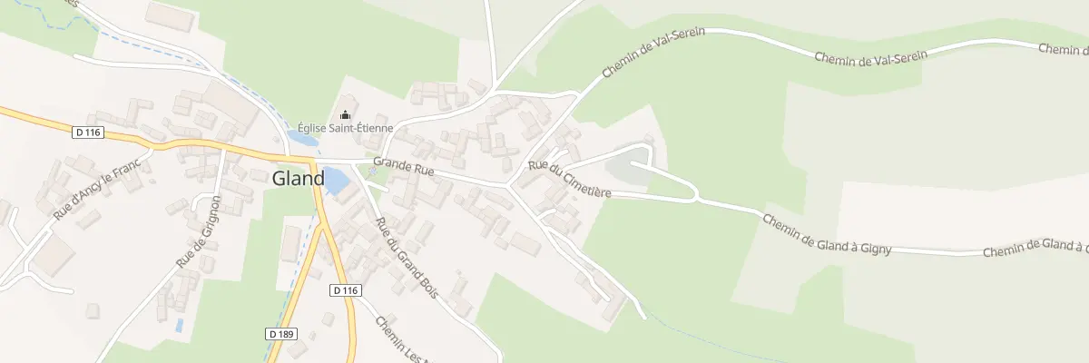 Plan du 21 Gr Grande Rue à Gland