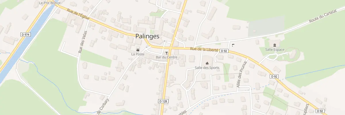 Plan du 1 Rue Saint-Thibault à Palinges