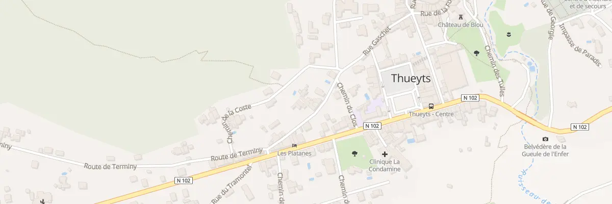 Plan du 8 Rue des Girauds à Thueyts