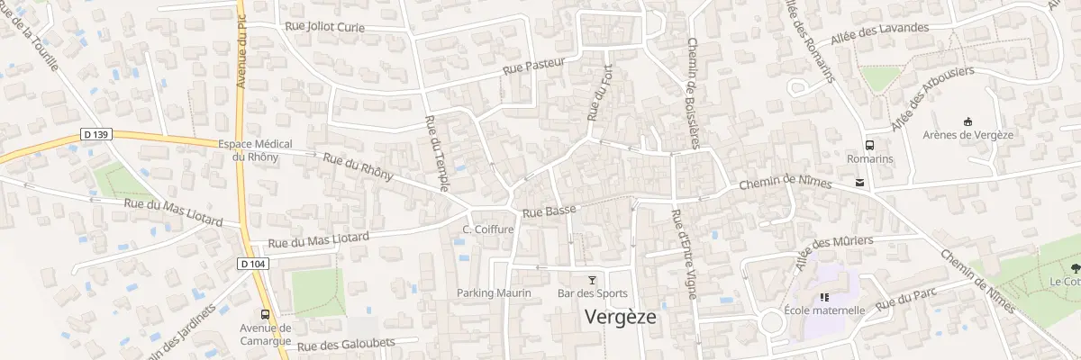 Plan du 33 Rue Haute à Vergèze