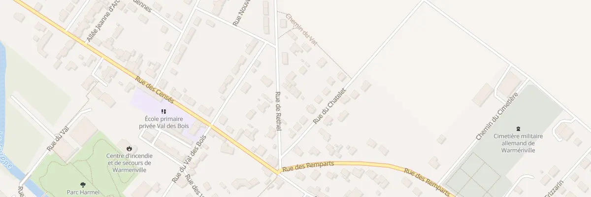 Plan du 12 Rue de Rethel à Warmeriville