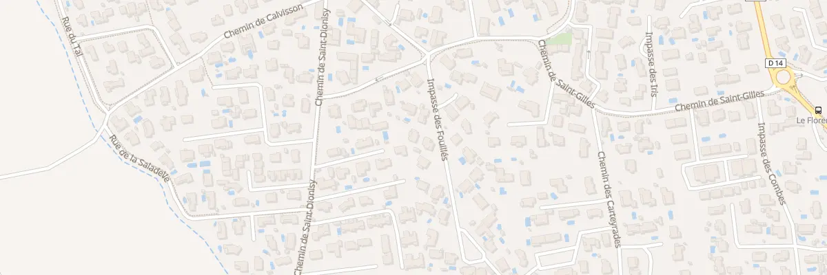 Plan du 5 Imp des Fouillees à Clarensac