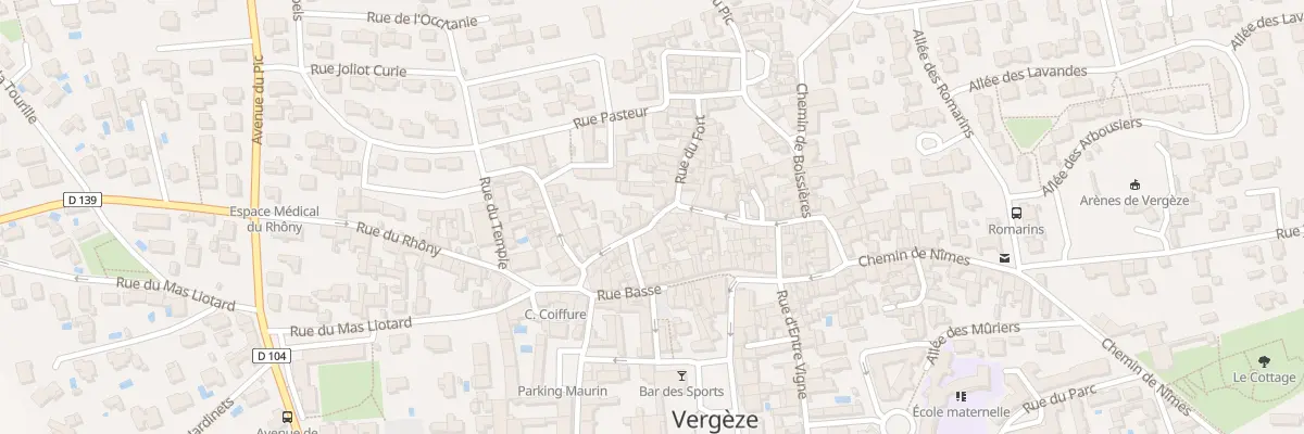 Plan du 18 Rue Haute à Vergèze