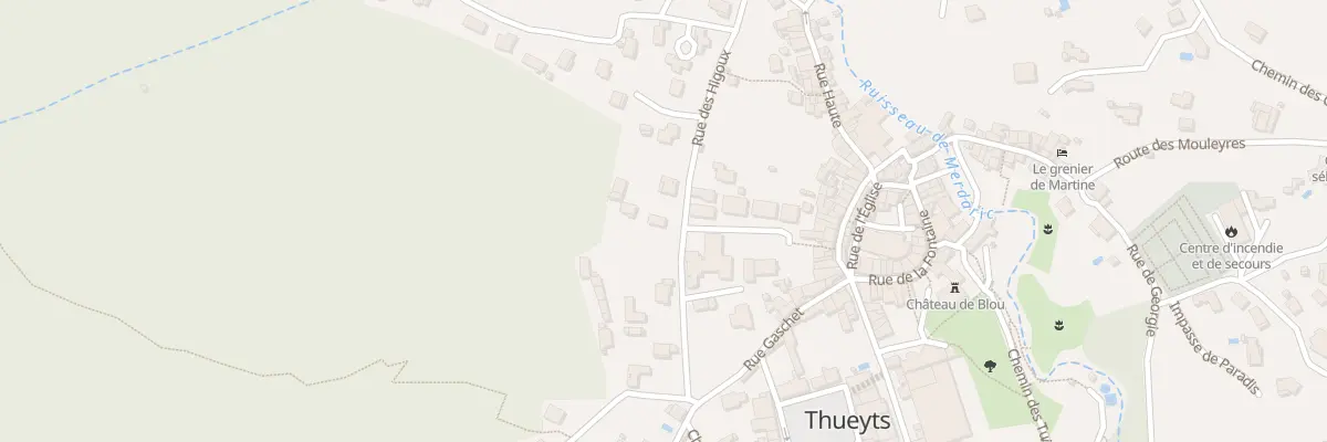 Plan du 135 Rue des Higoux à Thueyts