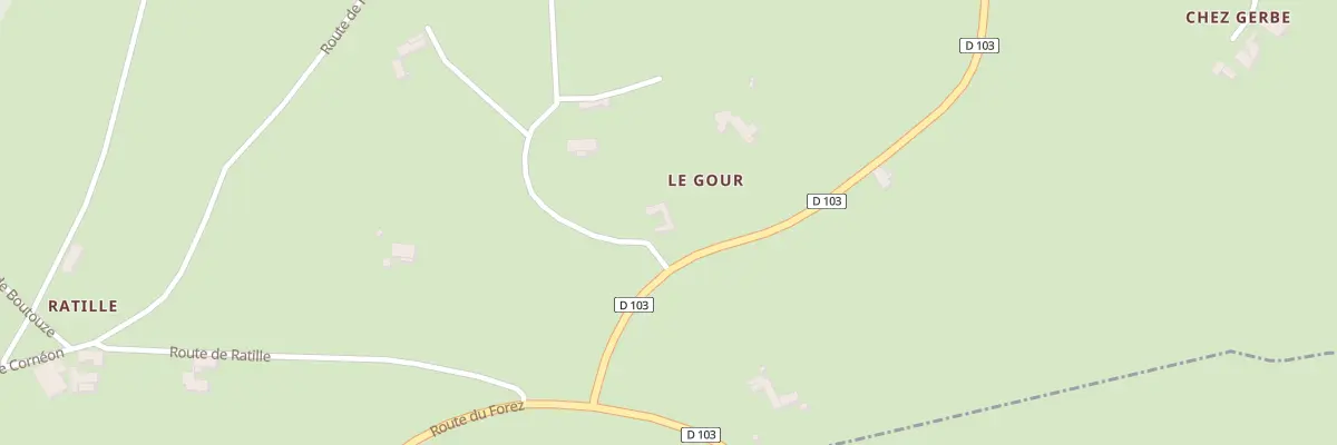 Plan du 28 Che du Gour à Croizet-sur-Gand