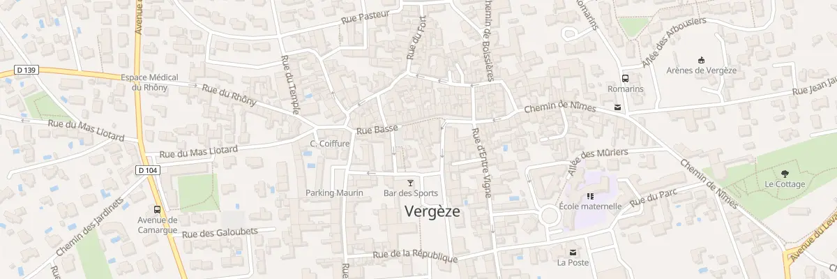 Plan du 7 Rue Basse à Vergèze